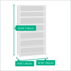 Sauder Orchard Hills Multi Tower CD & DVD Media Storage 042666025065 