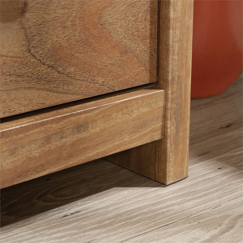 Sauder River Ranch Engineered Wood 4 Drawer Chest in Sindoori Mango/Natural