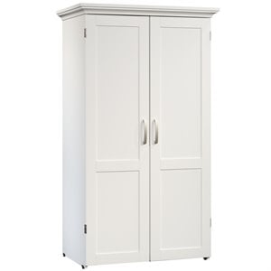 Sauder Select Engineered Wood Multi-Purpose Storage Armoire in Glacier White