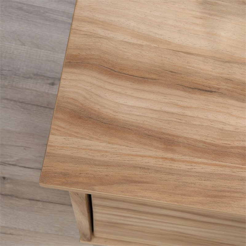 Sauder Portage Park Engineered Wood L-Shape Desk in Kiln Acacia Finish