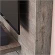 Sauder Steel River Engineered Wood Entertainment Wall in Weathered Wood/Natural