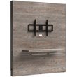 Sauder Steel River Engineered Wood Entertainment Wall in Weathered Wood/Natural
