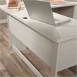 Sauder Summit Station Engineered Wood L-Shaped Desk in Glacier Oak