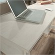 Sauder Summit Station Engineered Wood L-Shaped Desk in Glacier Oak