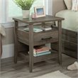 Sauder Summit Station Engineered Wood Night Stand in Pebble Pine