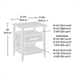 Sauder Summit Station Engineered Wood Night Stand in Pebble Pine