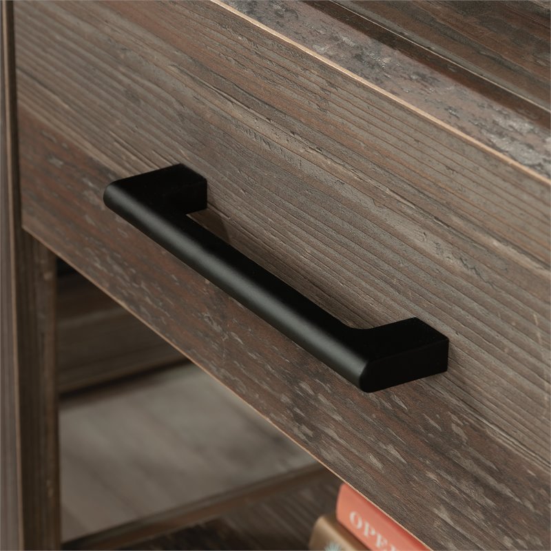 Sauder Summit Station Engineered Wood Night Stand in Pebble Pine