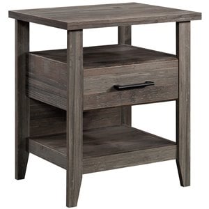 Sauder Summit Station Engineered Wood Night Stand in Pebble Pine