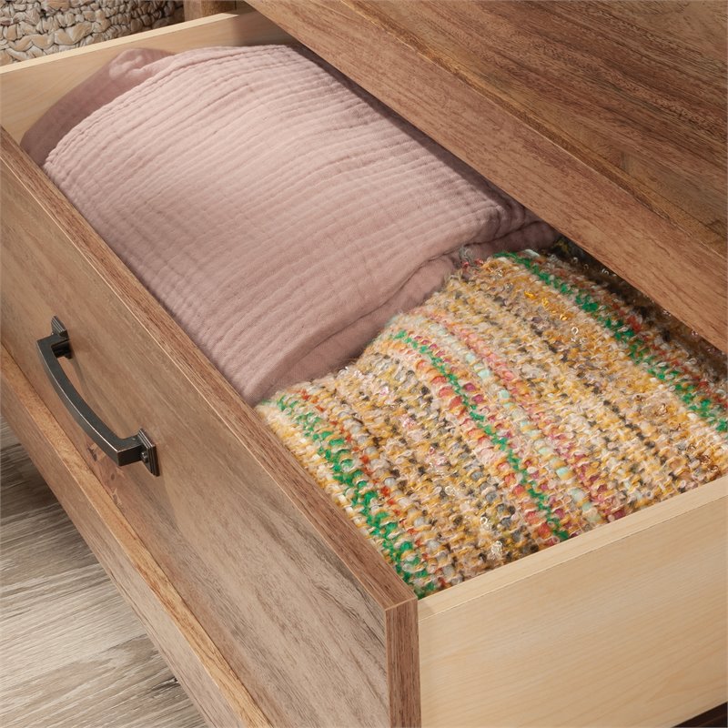 Sauder Cannery Bridge Engineered Wood 3-Drawer Chest in Sindoori Mango/Brown