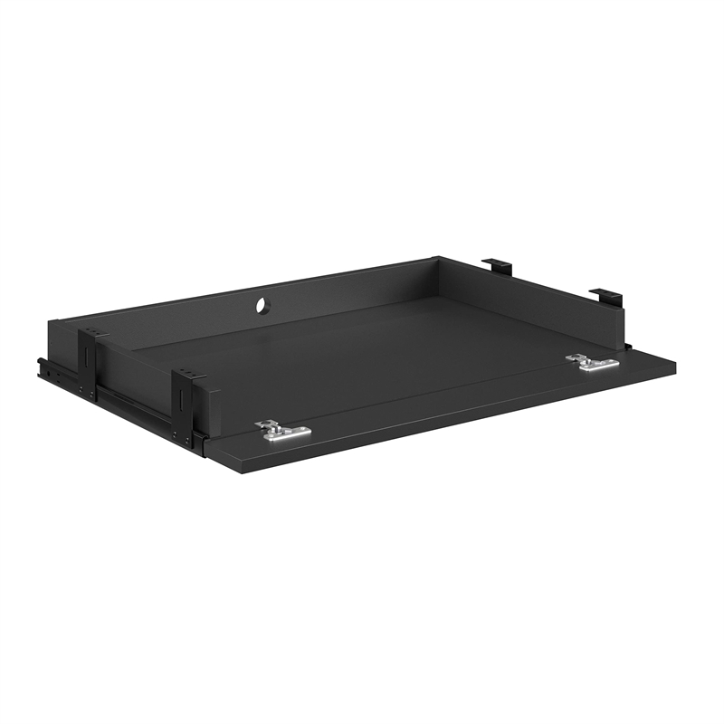 Sauder Affirm Engineered Wood and Metal Under Desk Organizer Drawer in Black