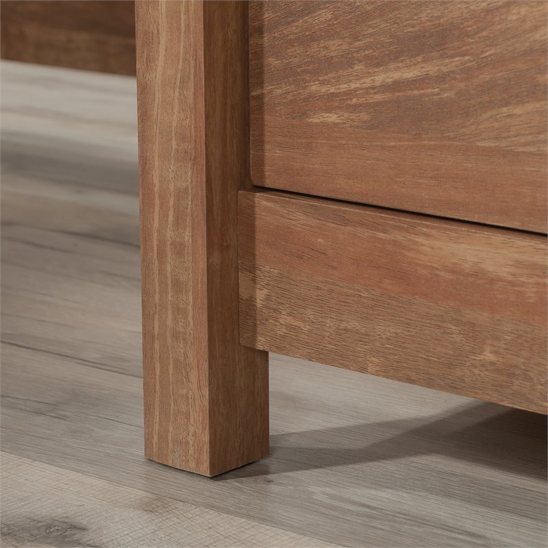 Sauder Cannery Bridge Engineered Wood L-Shaped Desk in Sindoori Mango/Brown