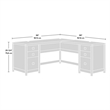 Sauder Cannery Bridge Engineered Wood L-Shaped Desk in Sindoori Mango/Brown
