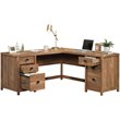 Sauder Cannery Bridge Engineered Wood L-Shaped Desk in Sindoori Mango/Brown