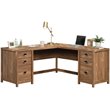 Sauder Cannery Bridge Engineered Wood L-Shaped Desk in Sindoori Mango/Brown