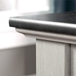 Sauder Palladia Engineered Wood Executive Desk in Glacier Oak/Rosso Slate Accent