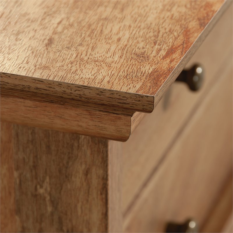 Sauder Barrister Lane Engineered Wood 3-Drawer Chest in Sindoori Mango/Brown