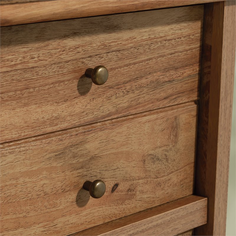 Sauder Barrister Lane Engineered Wood 3-Drawer Chest in Sindoori Mango/Brown