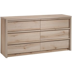 Sauder Harvey Park Engineered Wood Bedroom Dresser in Pacific Maple