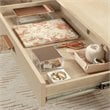 Sauder Whitaker Point Engineered Wood Executive Desk in Natural Maple