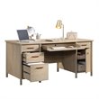 Sauder Whitaker Point Engineered Wood Executive Desk in Natural Maple