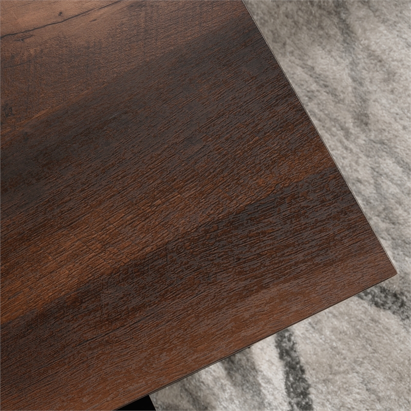 Sauder Briarbrook Transitional Engineered Wood L-Desk in Barrel Oak