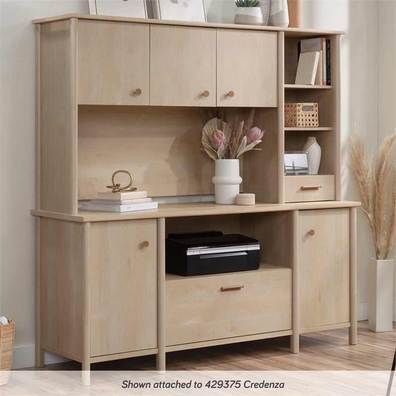 Sauder Whitaker Point Transitional Engineered Wood Hutch in Maple