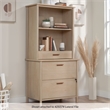 Sauder Whitaker Point Transitional Engineered Wood Library Hutch in Maple