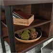 Sauder Briarbrook Engineered Wood and Metal Hutch in Barrel Oak