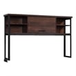 Sauder Briarbrook Engineered Wood and Metal Hutch in Barrel Oak