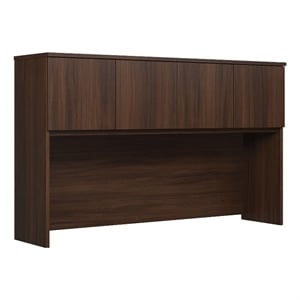 Sauder Affirm 60x36&quot Engineered Wood Hutch in Noble Elm/Brown Finish