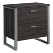 Sauder Rock Glen Engineered Wood and Metal Lateral File in Blade Walnut