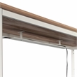 Sauder Bergen Circle Metal Cord Management Trough in White Finish