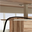 Sauder Bergen Circle Metal Cord Management Trough in White Finish