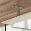 Sauder Bergen Circle Metal Cord Management Trough in White Finish