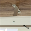Sauder Bergen Circle Metal Cord Management Trough in White Finish