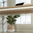 Sauder Bergen Circle Metal Cord Management Trough in White Finish