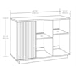 Sauder East Rock Engineered Wood Accent Storage in Ashen Oak