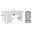 Sauder Select Engineered Wood Desk in Haze Acacia/Natural Finish