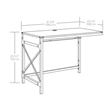 Sauder Foundry Road Engineered Wood/Metal 42