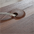Sauder Willow Place Engineered Wood L-Desk in Grand Walnut Finish