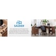 Sauder Willow Place Engineered Wood L-Desk in Grand Walnut Finish