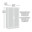 Sauder Aspen Post Engineered Wood Storage Cabinet in Prime Oak