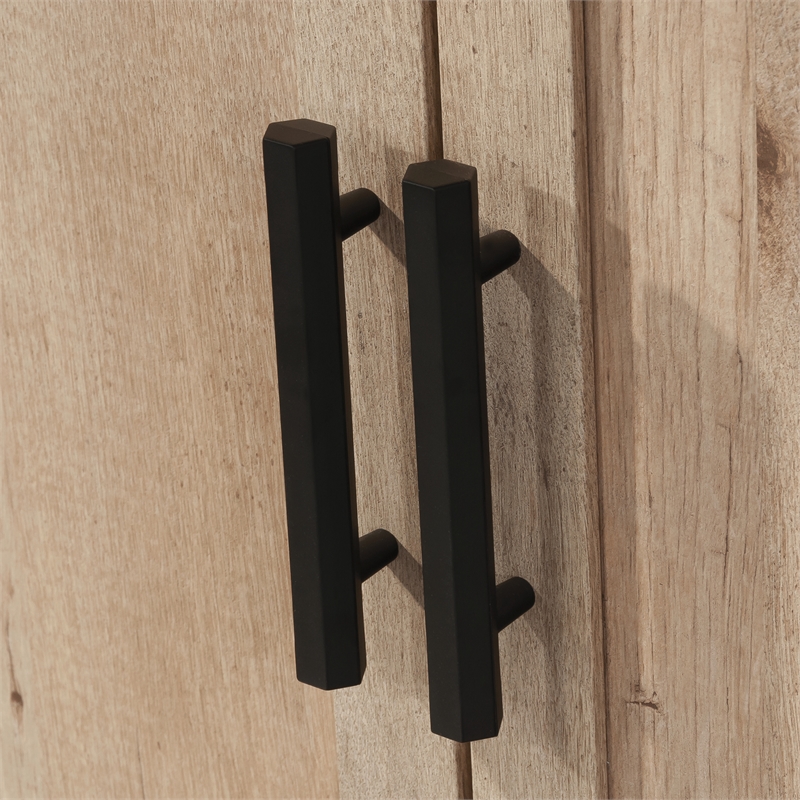 Sauder Aspen Post Engineered Wood Storage Cabinet in Prime Oak
