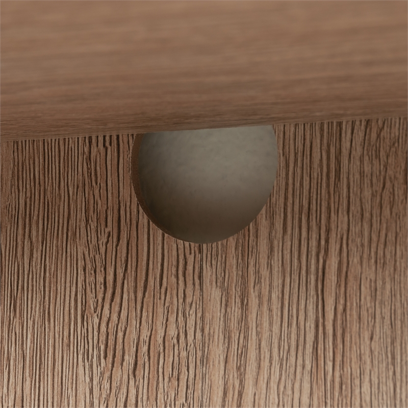 Sauder Dixon City Engineered Wood Library Hutch in Brushed Oak Finish