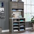 Sauder Craft Pro Engineered Wood Storage Hutch in Mystic Oak Finish