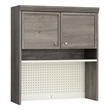 Sauder Craft Pro Engineered Wood Storage Hutch in Mystic Oak Finish