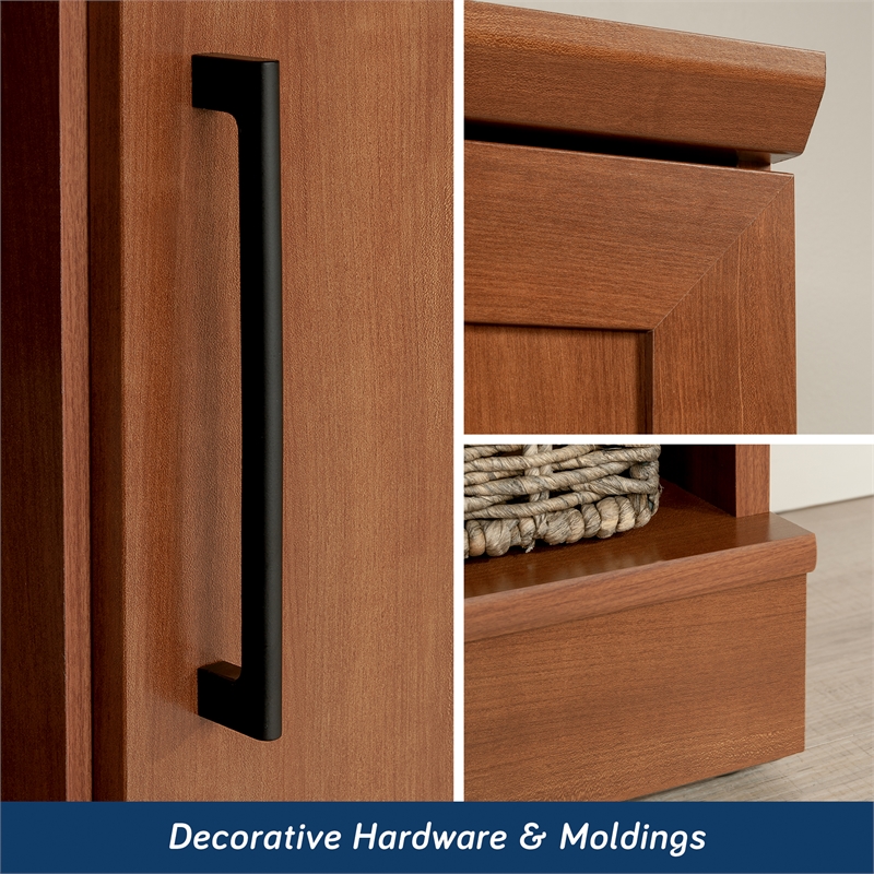Sauder Homeplus Engineered Wood Storage Cabinet in Sienna Oak Finish