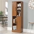 Sauder Homeplus Engineered Wood Storage Cabinet in Sienna Oak Finish
