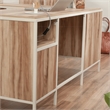 Sauder Loft Engineered Wood L-Desk in Kiln Acacia-Brown Finish