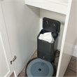 Sauder HomePlus Engineered Wood Robot Vacuuum Storage Cabinet in Soft White